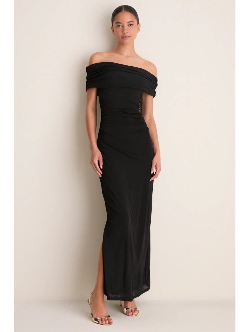 NUDE LUCY Rue Mesh Maxi Dress Black Size XS NWT